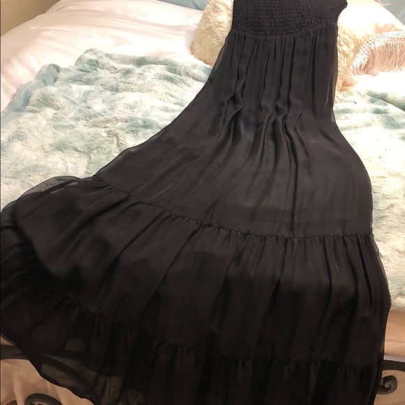 NWOT...Sleeveless black long dress - Picture 4 of 8